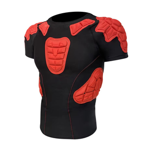 <b>Men</b> American Football Custom Logo Breathable Lightweight <b>Compression</b> <b>Shirts</b> Padded Base Layer Moisture Wicking Jersey - Product Image 5