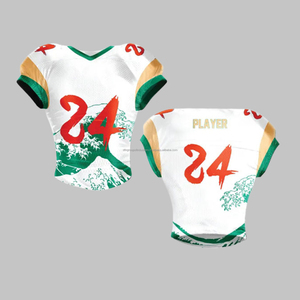 Ensemble de maillots de football américain OEM personnalisés vente en gros ensemble de maillots de football américain respirant sublimé équipe jeunesse collège tenue d'entraînement simple - Product Image 3