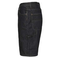 Shorts en jean vintage pour hommes, taille mi-haute, respirants, pour la gym et la course, avec fermetures éclair et logo personnalisé, 100 % coton – Nouvelle collection, best-seller OEM