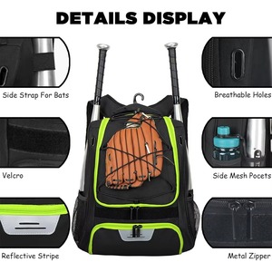 Sacs de baseball sur mesure de haute qualité Rapid Sports, capacité 30-40L, service OEM, équipement d'entraînement - Product Image 5