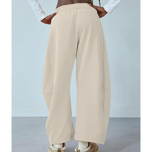 Pantalones Anchos para Mujer al por Mayor, Pantalones Deportivos a Rayas, Corte Holgado, Estilo Urbano, Personalización con Logotipo Bordado, OEM - Product Image 2