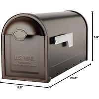 Boîte aux lettres extérieure personnalisée de style moderne en acier galvanisé HD PMB001 Prix usine OEM ODM Grossiste