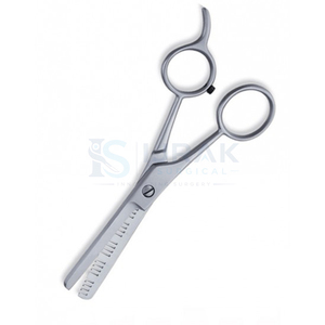 Ciseaux professionnels pour la parrure des cheveux, en acier inoxydable, à pointe arrondie, pour droitiers, manche long, outils de salon - Product Image 4