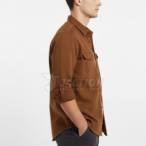 เสื้อเชิ้ตยีนส์ผู้ชายดีไซน์ใหม่สไตล์สตรีทแวร์ ระบายอากาศได้ดี ขายดี - Product Image 3