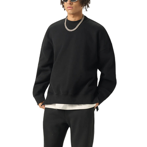Sweat-shirt unisexe OEM 100 % coton délavé à l'acide, coupe oversize, col rond, style vintage, streetwear printemps, fabricant en gros - Product Image 1