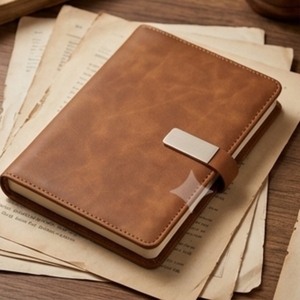 Aurelux <b>A5</b> Premium PU Leather Magnetic Plate Notebook Multicolor Business <b>Diary</b> with Custom Logo for Executive Office Use 80 GSM - Product Image 6