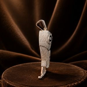 Collier Hip Hop avec pendentif hibou serti de diamants, moissanite, bijoux fins de luxe pour hommes et femmes - Product Image 4