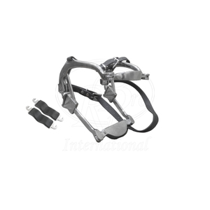 Spéculum buccal Millennium Box Joint en acier inoxydable avec sangles en cuir et plaques en caoutchouc, outil dentaire vétérinaire pour chevaux - Product Image 3