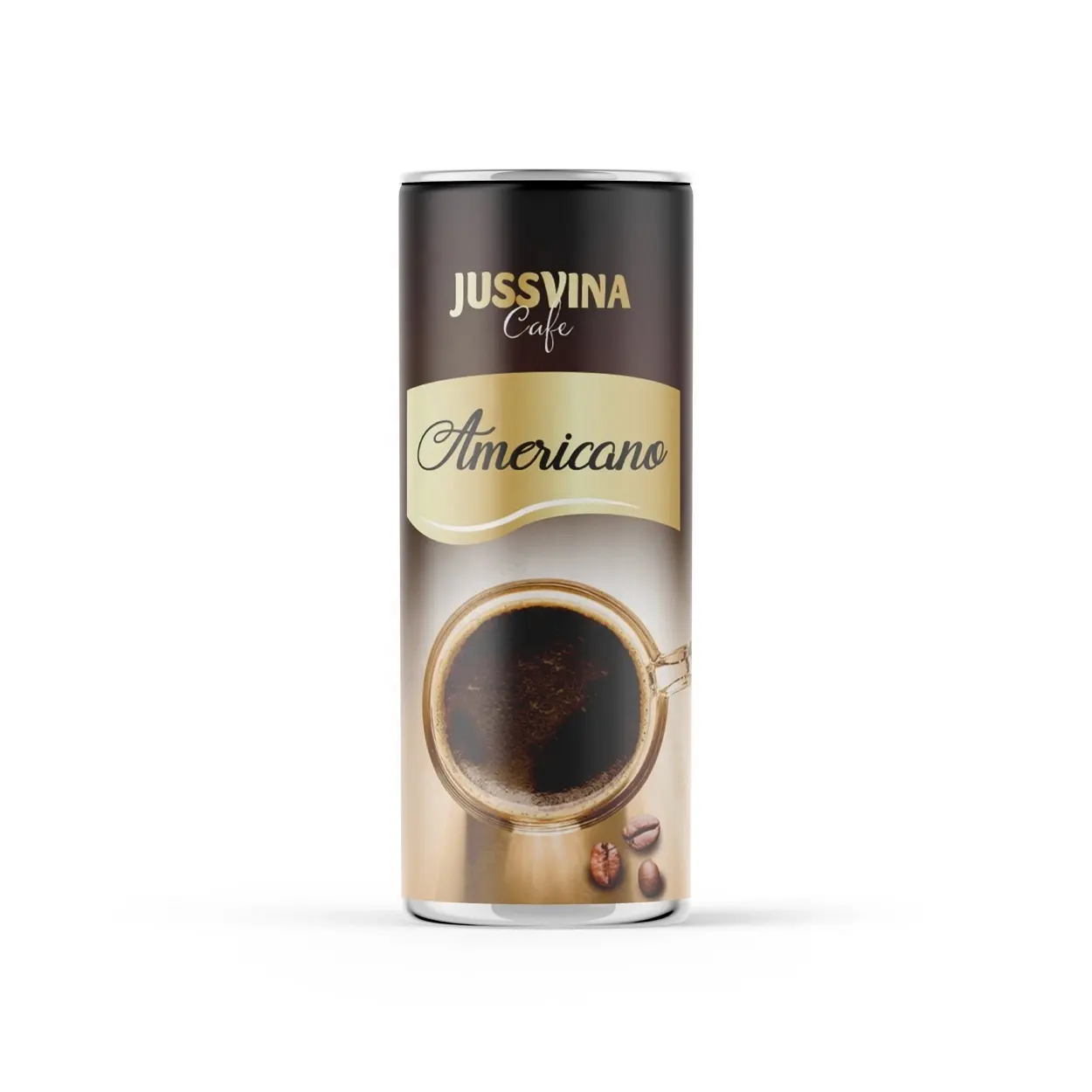 JUSSVINA-bebida italiana de primera calidad, producto de 330ml, café Latte, precio barato, café instantáneo