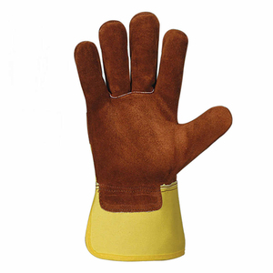 Best Performance Cowhide Split Leather Working Gloves Heavy Duty Hand Protection Safety Construction Durable <b>Top</b> Quality Gloves - Product Image 4