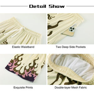 Pantalones Cortos Deportivos de Malla para Hombre, al Por Mayor, OEM, de Alta Calidad, Casuales, de Poliéster, con Bolsillos, Unisex, para Baloncesto, Ecológicos, Transpirables, de Secado Rápido - Product Image 5