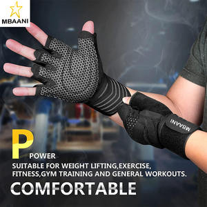 Gants de musculation ventilés avec support de poignet pour hommes et femmes, protection complète de la paume, pour la musculation - Product Image 3