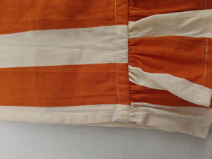 Serviette de cuisine en coton décorative à imprimé floral, orange et blanc, imprimée à la main, tissée, rectangulaire, lavable en machine - Product Image 4
