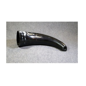 Mug à boire traditionnel fait main en corne avec support, tasse en corne viking naturelle pour bière, hydromel, festivals et événements - Product Image 1