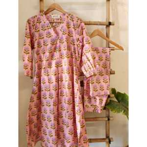 Ensemble de 2 kurtas roses pour femmes - Product Image 4