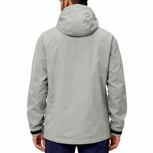 เสื้อแจ็คเก็ตกันฝนแบบมีฮู้ดสำหรับผู้ชาย กันลม สำหรับเดินป่ากลางแจ้ง ระบายอากาศได้ดี น้ำหนักเบา รับผลิตตามสั่ง (OEM) ขายส่งจำนวนมาก - Product Image 2