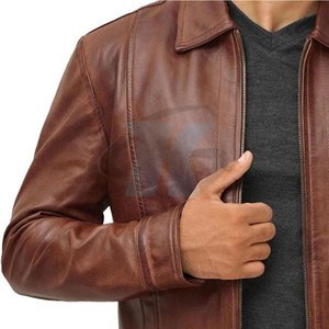 High Quality Customized Logo <b>Leather</b> Winter <b>Jacket</b> Fashion Clothing Hot Sale <b>Leather</b> <b>Jacket</b> For <b>Men</b> - Product Image 5
