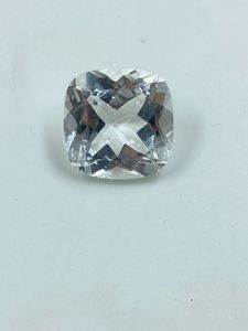Topaze blanche naturelle de qualité supérieure, taille coussin, pierre précieuse non montée, 13,38 carats, 14 mm, pour la création de bijoux - Product Image 3