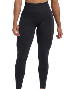 Leggings Deportivos de Punto para Mujer, Color Sólido, Transpirables, Cintura Media, con Logotipo, Fabricación Profesional 2026, MOQ Bajo - Product Image 2