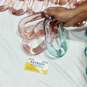 โซ่เรซิ่นอีพ็อกซี่สีสันสดใสขนาดใหญ่แบบโปร่งใสสำหรับตกแต่งผนัง งาน DIY ฉากกั้นห้องรูปนางฟ้า ผ้าม่านสำหรับตกแต่งส่วนตัว - Product Image 4