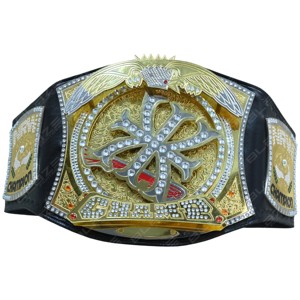 Réplica del Cinturón de Campeonato de la WWE de John Cena, Chapado en Oro, Decorado con Pedrería, Hebilla de Aleación Informal, Cinturón de Título - Product Image 1