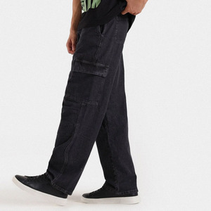 Jeans Anchos Premium Estilo Y2K, Pantalones Vaqueros de Cintura Alta con Efecto Desgastado, Pantalones de Mezclilla de Alta Calidad en Oferta para Hombre - Product Image 6