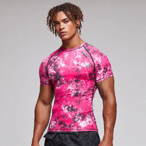 Camiseta Deportiva de Compresión Muscle Fit para Hombre, Manga Larga, 100% Poliéster, Secado Rápido, Camiseta Deportiva Ajustada para Gimnasio - Product Image 3