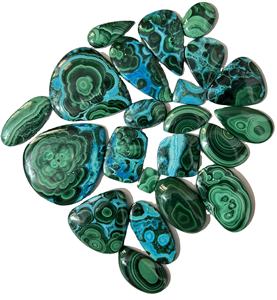 ทำด้วยมือคุณภาพสูงเกรด AAA crasocolla Malachite Cabochon อัญมณีธรรมชาติขนาดตามสั่งทำอัญมณี crasocolla แบบหลวม - Product Image 3
