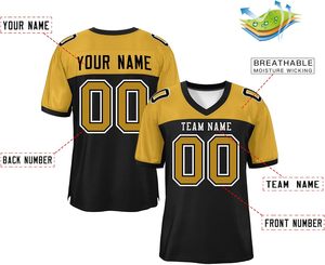 Maillot de football américain, fabricant OEM, tissu interlock, impression sérigraphique, anti-transpiration, anti-décoloration, tenue d'équipe confortable - Product Image 4
