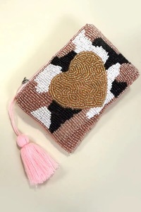 Embroidered Candy Pattern Mini Coin <b>Purse</b> Other Closure Handmade <b>Cute</b> Style Unisex for Cotton Wrist Strap Polyester Lining - Product Image 5