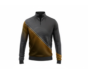 OEM Sublimation Quarter Zip Uniform <b>Jacket</b> Manufacturer <b>Men</b> Women Youth Sportswear Quick Dry Team <b>Pullover</b> - Product Image 5