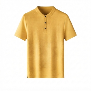 Polo Homme Premium Uni Léger Anti-humidité Broderie Personnalisée OEM Vente en Gros Polo Homme Smart Casual Doux - Product Image 1
