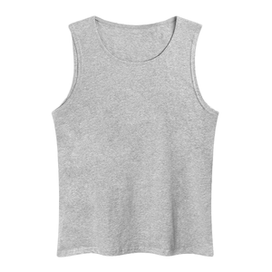 Men's 100% Cotton Gym Tank <b>Top</b> Breathable Slim Fit Youth Sports Vest Embroidery Knitted <b>Mesh</b> Casual Loose Summer Fit Casual <b>Top</b> - Product Image 5