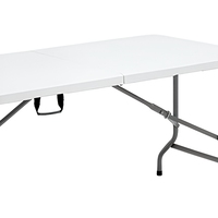 Table de camping pliable légère et moderne, avec poignée de transport, en plastique imperméable, pour pique-nique en extérieur