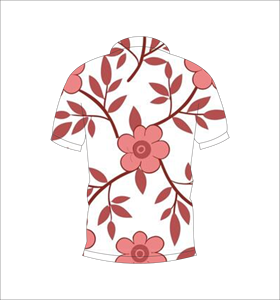 Camisa Polo Personalizada con Estampado Floral Rojo para Hombre, Manga Corta, Casual, Verano, Transpirable, Ligera, Moda, Golf - Product Image 2