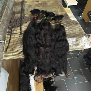 Cabello Humano Virgen Remy Trenzado a Granel de la India, 100% Alineado con la Cutícula, Grado Superior Premium, Sin Procesar, Crudo para Tejido Capilar - Product Image 1