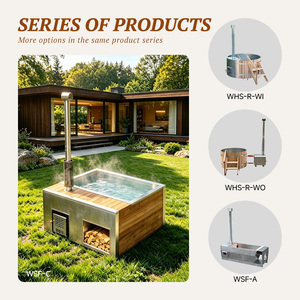 Bain à remous thermique extérieur à bas prix pour 3 personnes <span class=keywords><strong>avec</strong></span> revêtement en cèdre pour des expériences de détente luxueuses dans la cour - Product Image 4