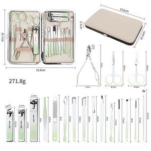 Anaaif Enterprises 18-Piece Stainless Steel Professional Manicure Pedicure Set 10-in-1 <b>Nail</b> Clipper Cuticle Nipper <b>Nail</b> <b>File</b> - Product Image 2