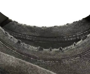 T-shirts pour hommes surdimensionnés en coton 100% à manches longues, respirants et à séchage rapide, avec logo personnalisé 2025 - Product Image 3