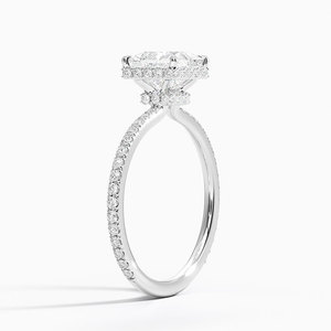 BOJ Ring 059 Princess Cut 925 Silver Gala Halo Diamond Ring 2ct D Color VVS1 Moissanite GRA Certified Low Price Wedding Ring - Product Image 2