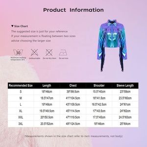 Chaqueta metálica brillante para adultos y mujeres, para baile, fiesta de cumpleaños, trajes de baile de Hip Hop, ropa de baile, traje de baile de Jazz - Product Image 6