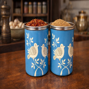 Sleek stainless steel <b>canister</b> boasts a transparent window lid to view contents instantly. Available for bulk wholesale orders. - Product Image 6