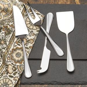 Ensemble de 4 couteaux à fromage en acier inoxydable 18/10 de haute qualité, outils professionnels pour servir le fromage, avec couteaux à fromage dur/moelleux - Product Image 6