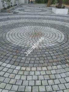 Pavés en granit, blocs de pierres pour allées, chemins, sols extérieurs, aménagement paysager, pavage de rues, blocs à texture naturelle - Product Image 6