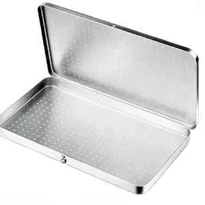 Professional High Quality Stainless-Steel Manual Sterilization Tray <b>Needle</b> <b>Case</b> Perforated Surgical Holloware Mahfooz Instrument - Product Image 2