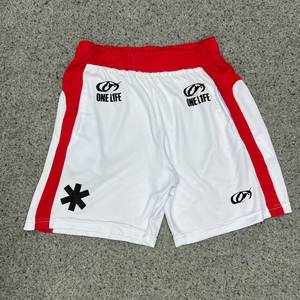 REXFIT SPORTS Shorts de sport pour hommes Noir et vert avec bande latérale Séchage rapide Taille élastique Tissu en toile Léger 100% coton - Product Image 4