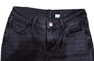 Pantalones vaqueros de pierna ancha informales de moda para mujer de algodón con lavado destructor precio al por mayor de Bangladesh - Product Image 2