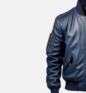 Chaqueta de Cuero Casual para Hombre, Estilo Urbano, Ajustada, Proveedor de Ropa Exterior de Moda 2026 - Product Image 5