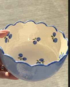 ชามเซรามิกทรงกลมสีชมพูลายจุดสไตล์น่ารัก - Product Image 5