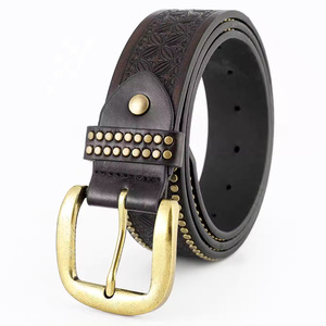 Ceinture en cuir classique décontractée avec boucle, largeur 1,5 po, longueur 42 po, durable, écologique, respirante, séchage rapide, pour homme, usage professionnel et quotidien - Product Image 6